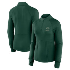 Green Bay Packers Women's Elements Raglan Quarter-Zip Jacket | NFL US