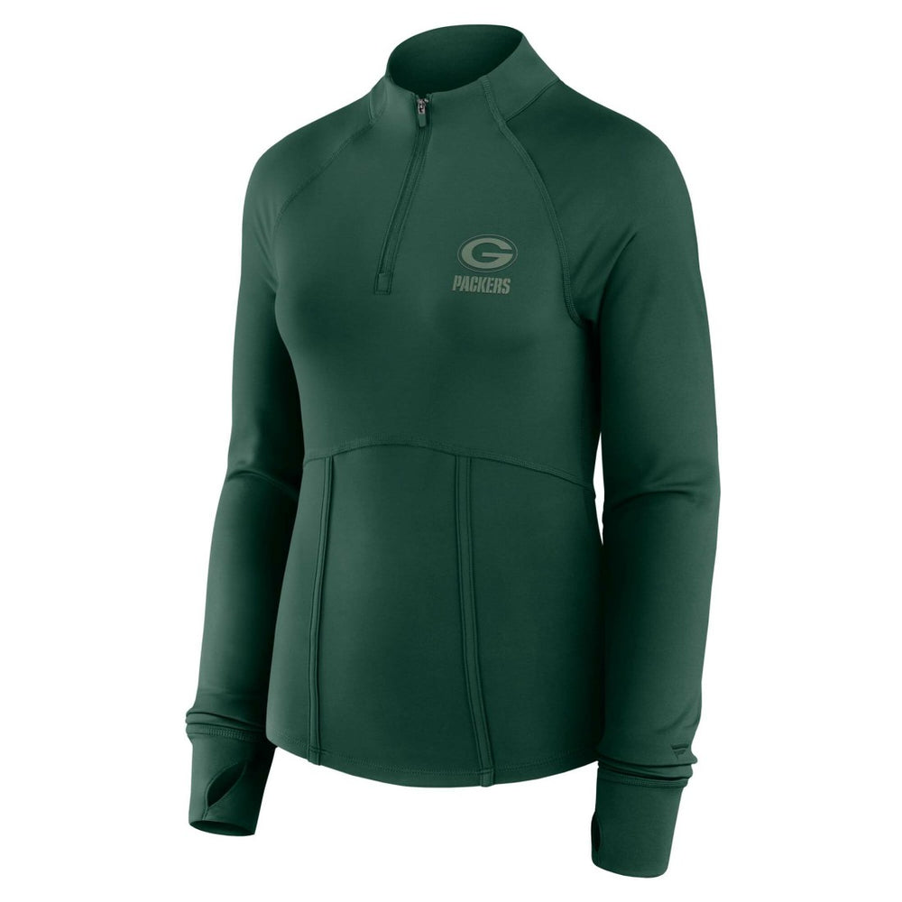 Green Bay Packers Women's Elements Raglan Quarter-Zip Jacket | NFL US