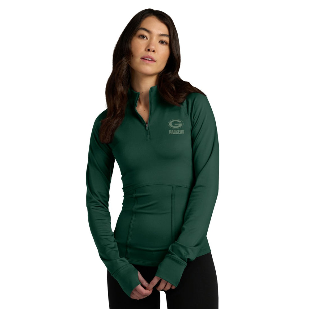Green Bay Packers Women's Elements Raglan Quarter-Zip Jacket | NFL US