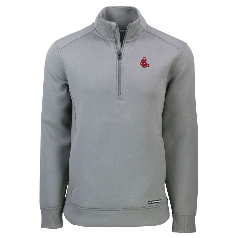 Boston Red Sox Cutter & Buck Cooperstown Collection Roam Eco Recycled Quarter-Zip Pullover - MLB Pullover