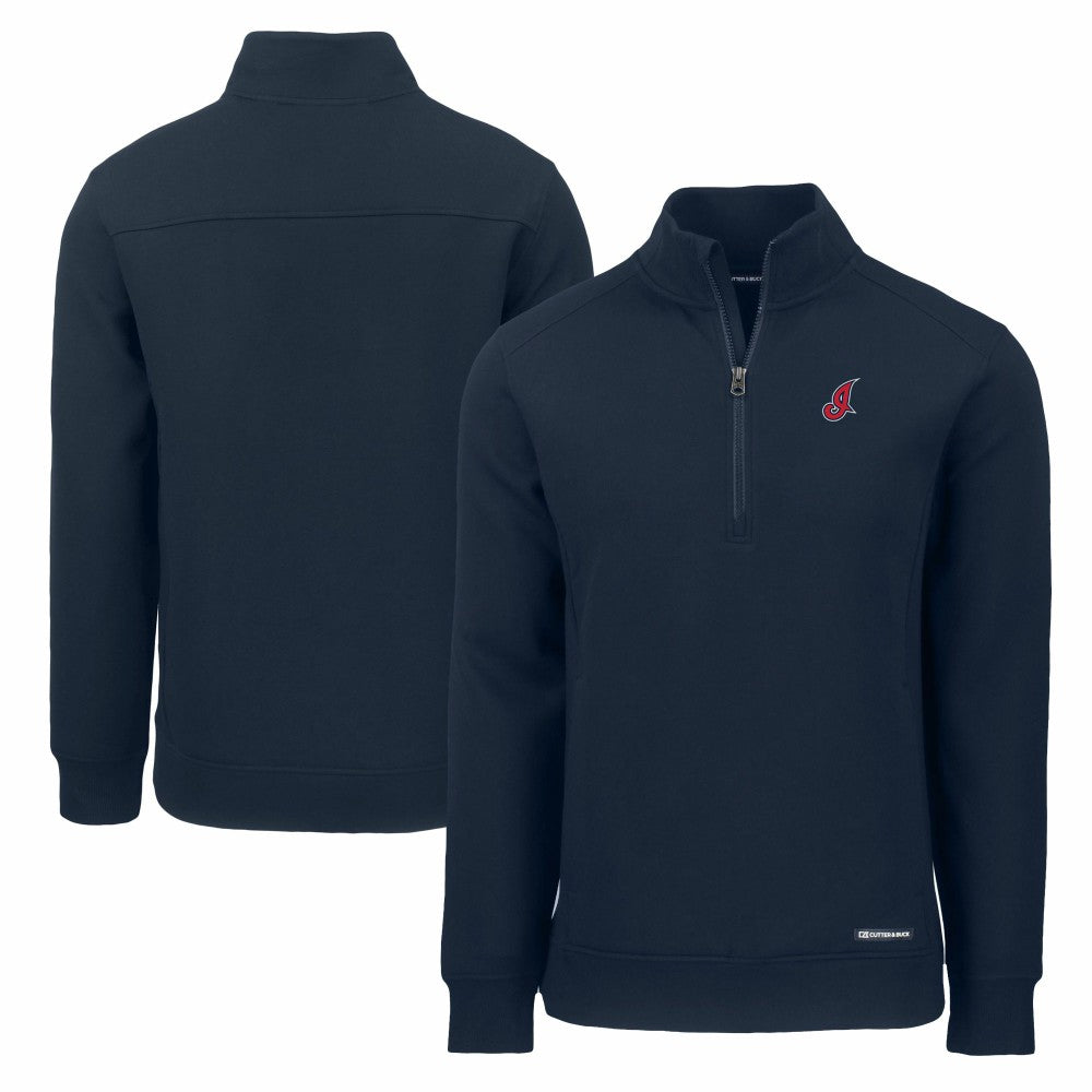 Cleveland Guardians Cutter & Buck Cooperstown Collection Roam Eco Recycled Quarter-Zip Pullover - MLB Pullover