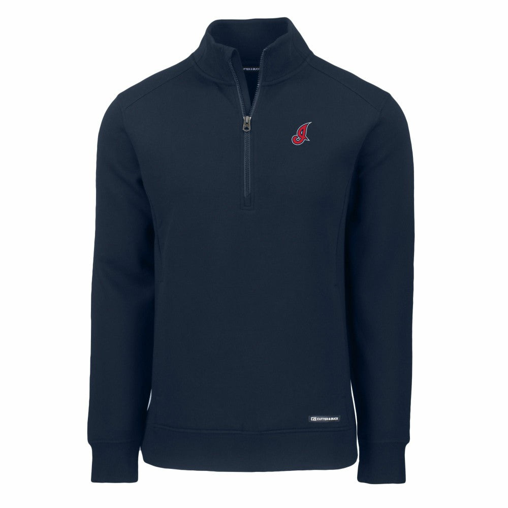 Cleveland Guardians Cutter & Buck Cooperstown Collection Roam Eco Recycled Quarter-Zip Pullover - MLB Pullover