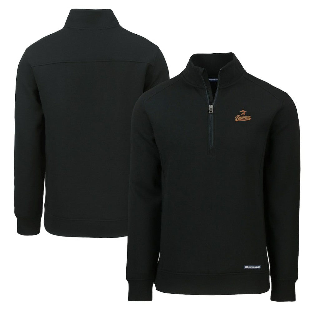 Houston Astros Cutter & Buck Cooperstown Collection Roam Eco Recycled Quarter-Zip Pullover - MLB Pullover