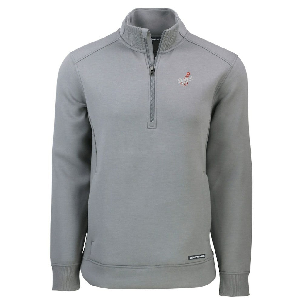 Los Angeles Dodgers Cutter & Buck Cooperstown Collection Roam Eco Recycled Quarter-Zip Pullover - MLB Pullover