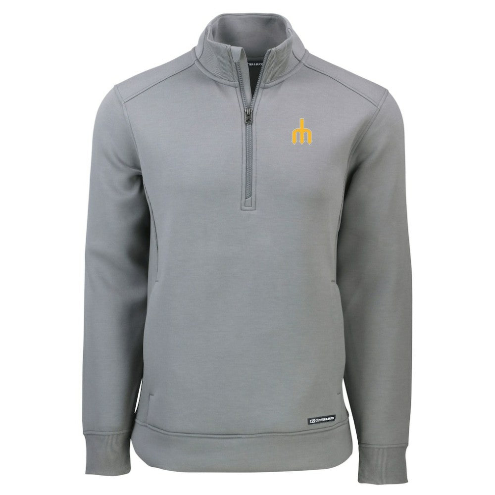Seattle Mariners Cutter & Buck Cooperstown Collection Roam Eco Recycled Quarter-Zip Pullover - MLB Pullover