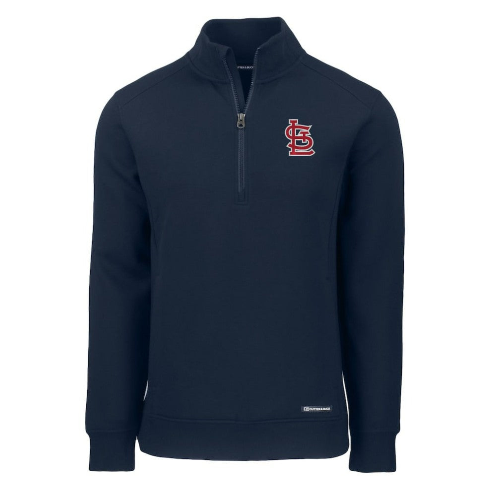 St. Louis Cardinals Cutter & Buck Cooperstown Collection Roam Eco Recycled Quarter-Zip Pullover - MLB Pullover