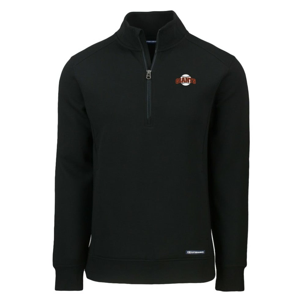 San Francisco Giants Cutter & Buck Cooperstown Collection Roam Eco Recycled Quarter-Zip Pullover - MLB Pullover