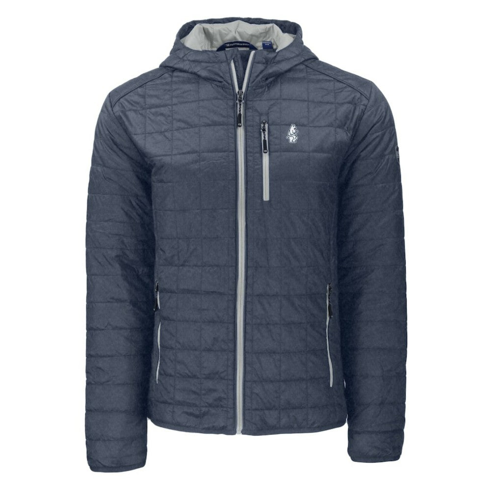 Chicago Cubs Cutter & Buck Cooperstown Collection Rainier Primaloft Eco Full-Zip Hooded Jacket - MLB Jackets