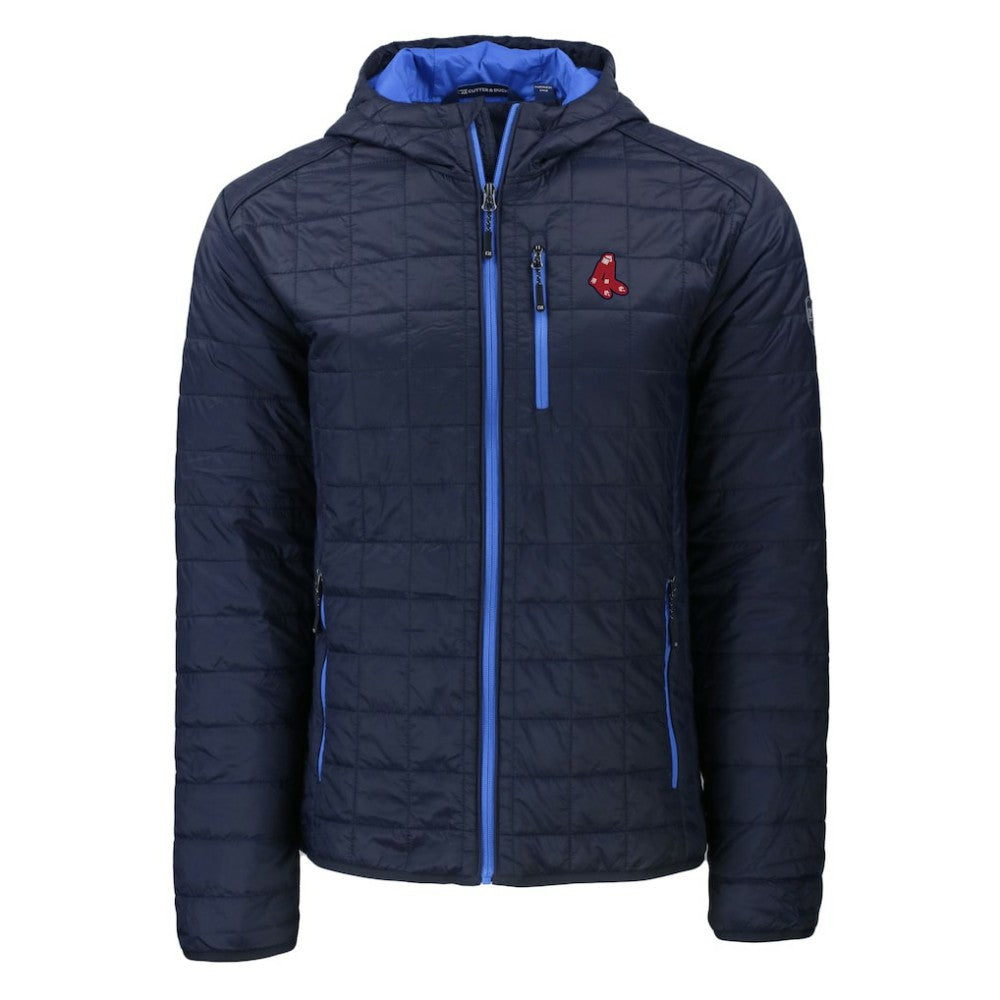 Boston Red Sox Cutter & Buck Cooperstown Collection Rainier Primaloft Eco Full-Zip Hooded Jacket - MLB Jackets