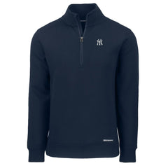 New York Yankees Cutter & Buck Roam Eco Recycled Quarter-Zip Pullover - MLB Pullover