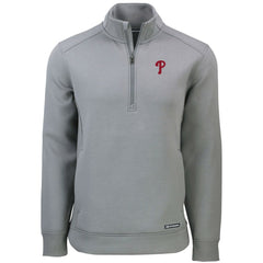 Philadelphia Phillies Cutter & Buck Roam Eco Recycled Quarter-Zip Pullover - MLB Pullover