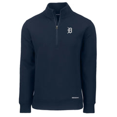 Detroit Tigers Cutter & Buck Roam Eco Recycled Quarter-Zip Pullover - MLB Pullover