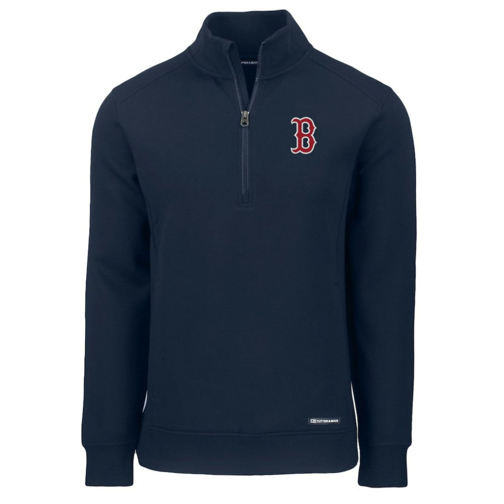 Boston Red Sox Cutter & Buck Roam Eco Recycled Quarter-Zip Pullover - MLB Pullover