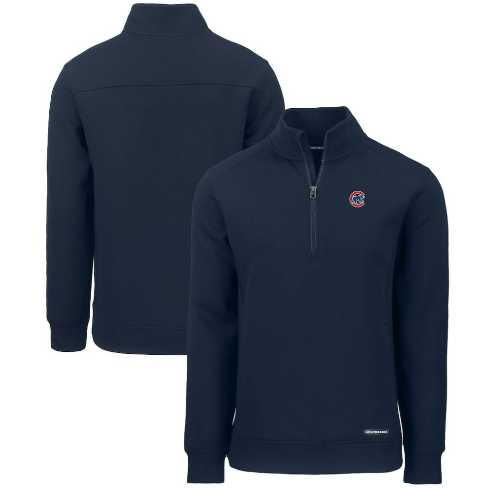 Chicago Cubs Cutter & Buck Roam Eco Recycled Quarter-Zip Pullover - MLB Pullover