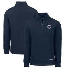 Chicago Cubs Cutter & Buck City Connect Roam Eco Recycled Quarter-Zip Pullover - MLB Pullover