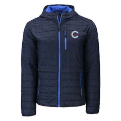 Chicago Cubs Cutter & Buck City Connect Rainier Primaloft Eco Full-Zip Hooded Jacket - MLB Jackets