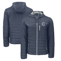 Chicago Cubs Cutter & Buck City Connect Rainier Primaloft Eco Full-Zip Hooded Jacket - MLB Jackets