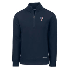 Philadelphia Phillies Cutter & Buck Americana Roam Eco Recycled Quarter-Zip Sweatshirt - MLB Sweatshirts