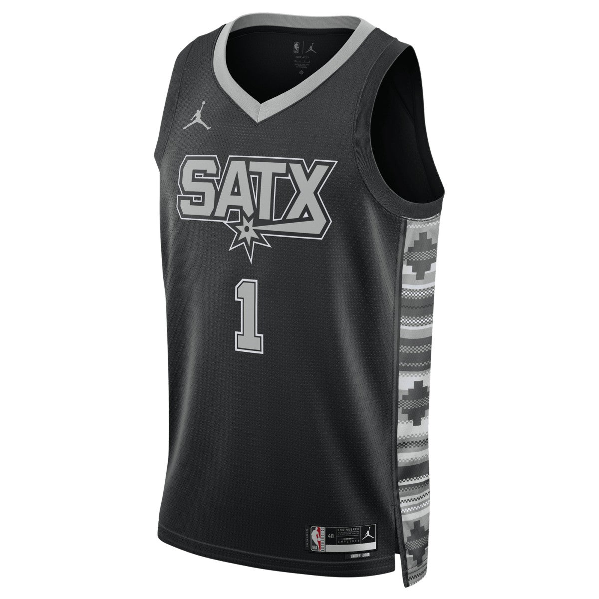 Black Victor Wembanyama San Antonio Spurs Jordan Brand Unisex Swingman Jersey | NBA