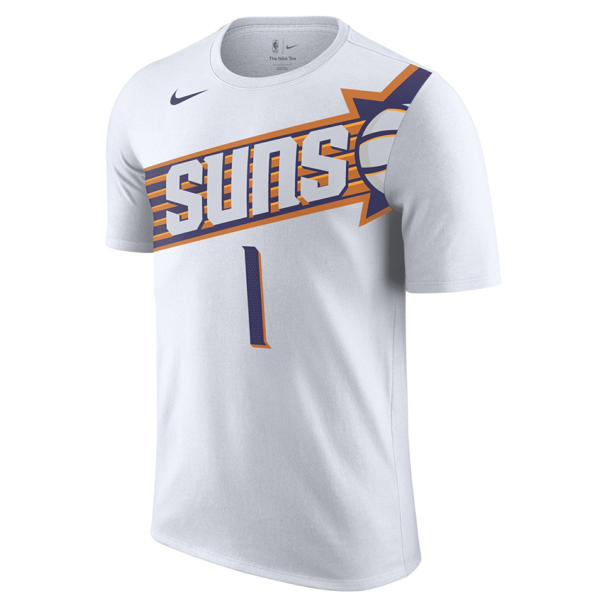 White Devin Booker Phoenix Suns 2023/24 Association Name & Number T-Shirt | NBA