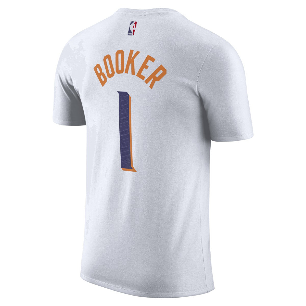 White Devin Booker Phoenix Suns 2023/24 Association Name & Number T-Shirt | NBA