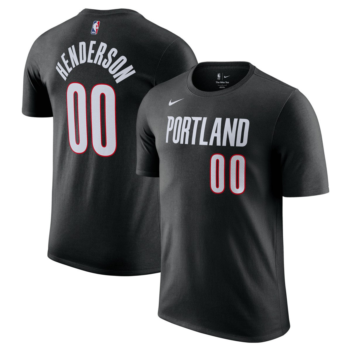 Black Scoot Henderson Portland Trail Blazers Icon Edition Name & Number T-Shirt | NBA