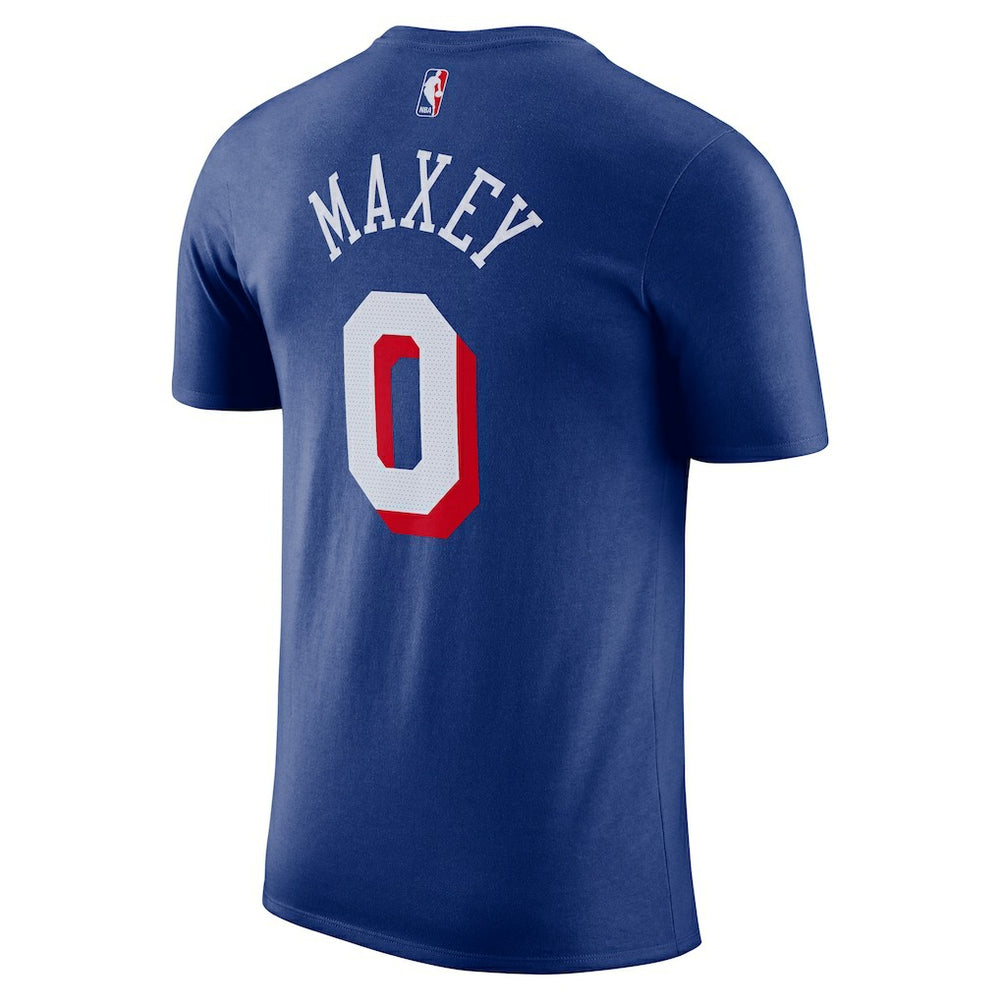 Royal Tyrese Maxey Philadelphia 76ers Icon Edition Name & Number T-Shirt | NBA