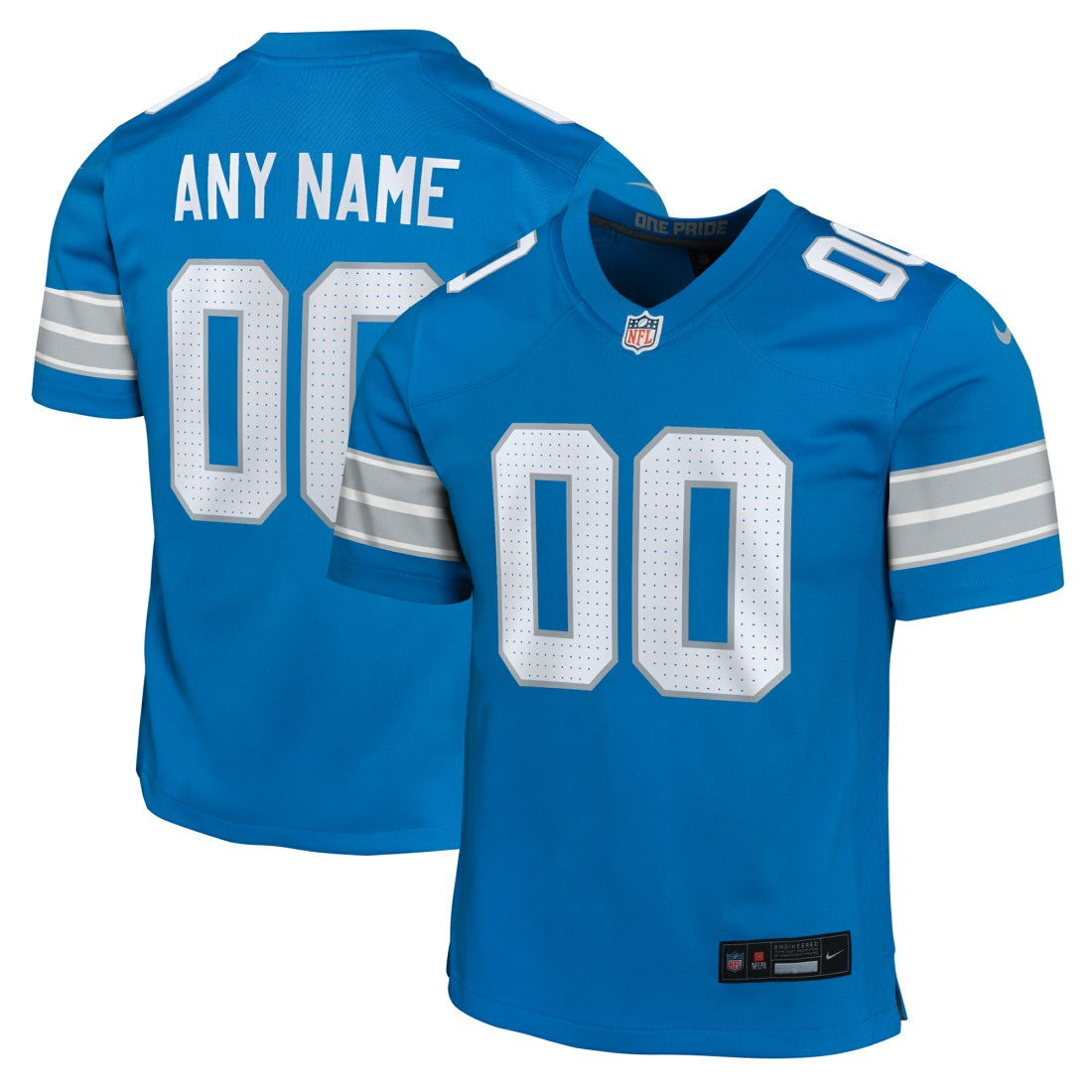 Detroit Lions Youth Custom Game Jersey | NFL Discount