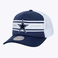 Dallas Cowboys Stripe Front Trucker Adjustable Hat | NFL US