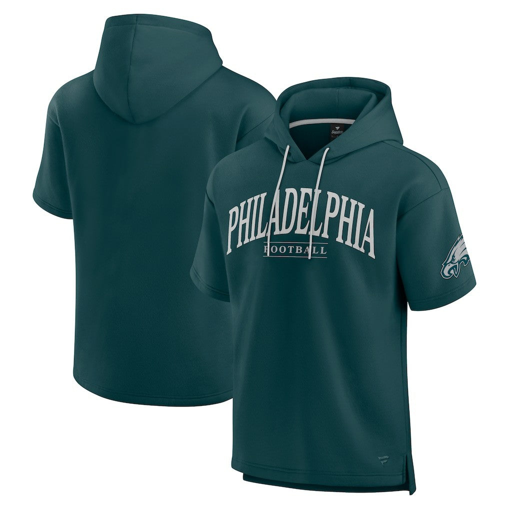 Philadelphia Eagles Unisex Elements Ready Short Sleeve Pullover Hoodie | NFL Outlet