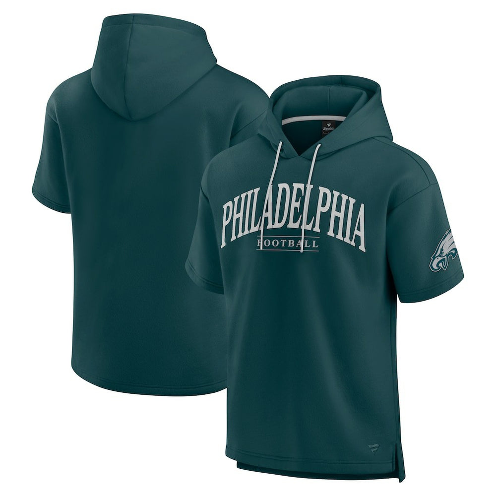 Philadelphia Eagles Unisex Elements Ready Short Sleeve Pullover Hoodie | NFL Outlet