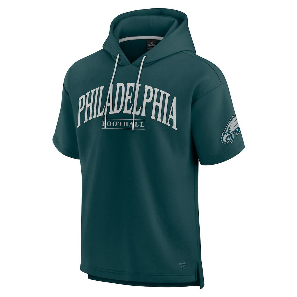 Philadelphia Eagles Unisex Elements Ready Short Sleeve Pullover Hoodie | NFL Outlet