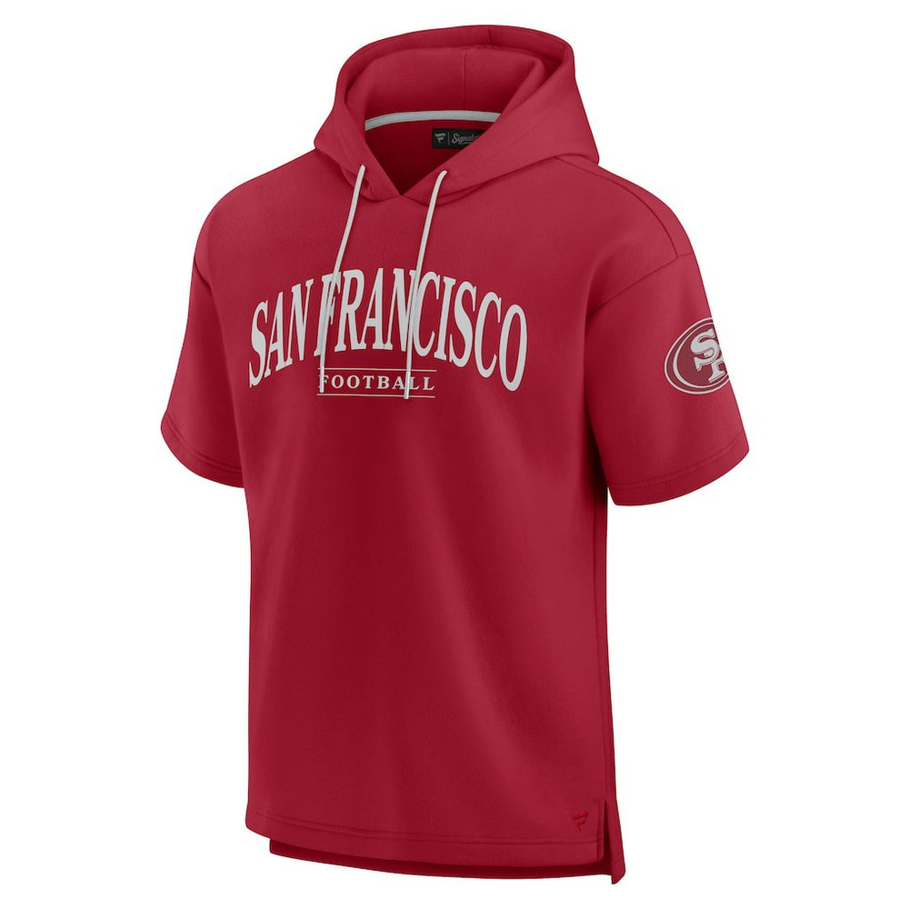 San Francisco 49ers Unisex Elements Ready Short Sleeve Pullover Hoodie | NFL Hot