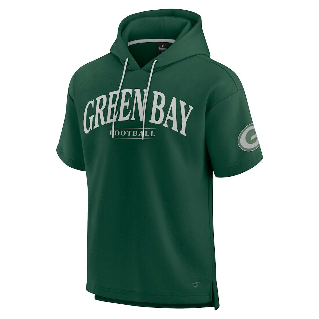 Green Bay Packers Unisex Elements Ready Short Sleeve Pullover Hoodie | NFL Hot