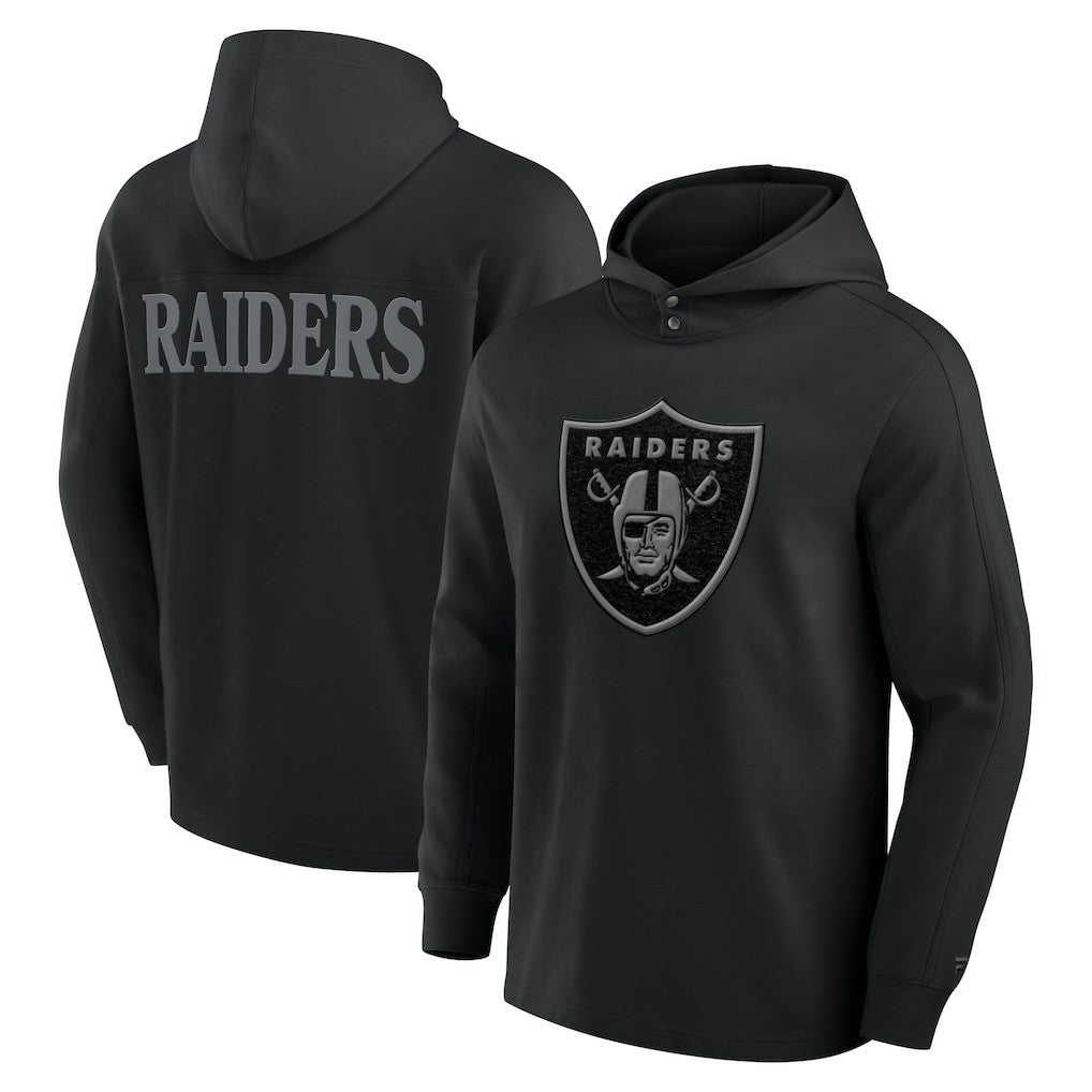 Las Vegas Raiders Elements Blaze Tri-Blend Long Sleeve Hoodie T-Shirt | NFL On sale