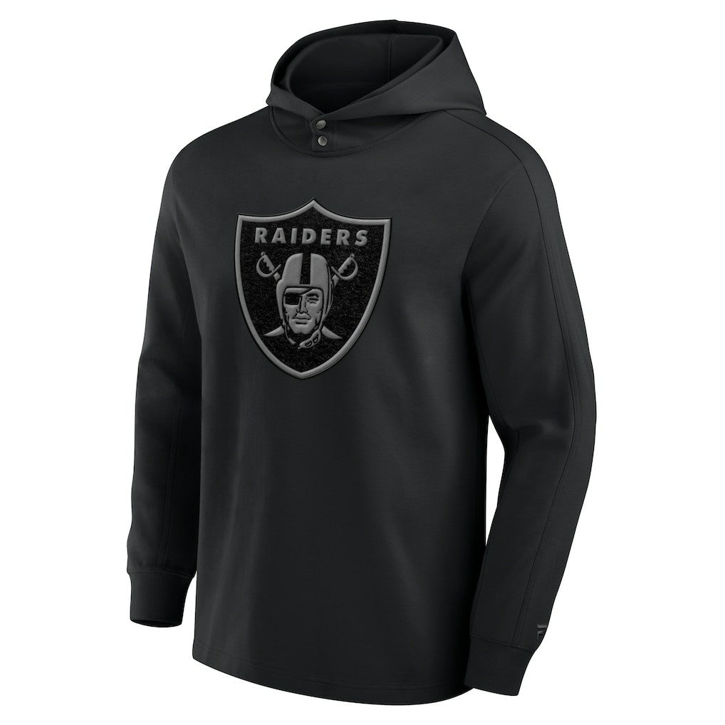 Las Vegas Raiders Elements Blaze Tri-Blend Long Sleeve Hoodie T-Shirt | NFL On sale