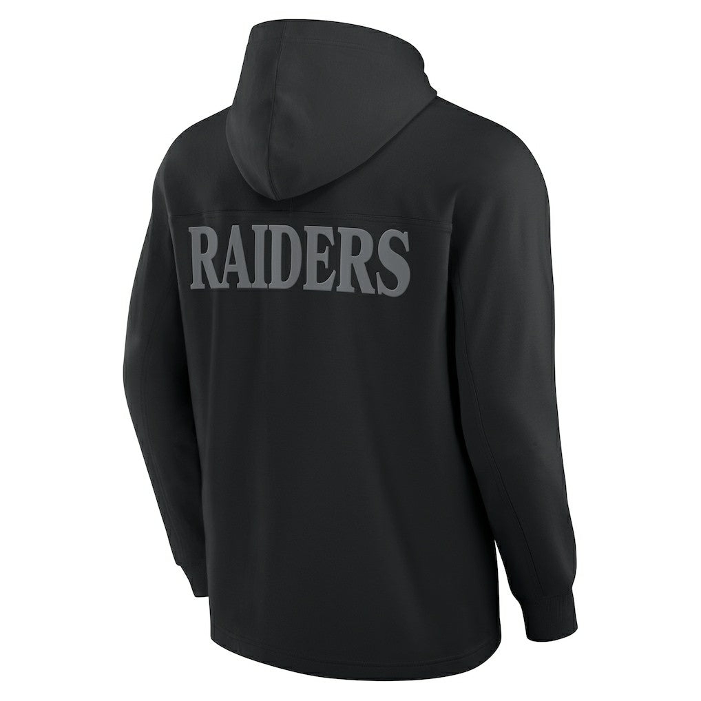 Las Vegas Raiders Elements Blaze Tri-Blend Long Sleeve Hoodie T-Shirt | NFL On sale