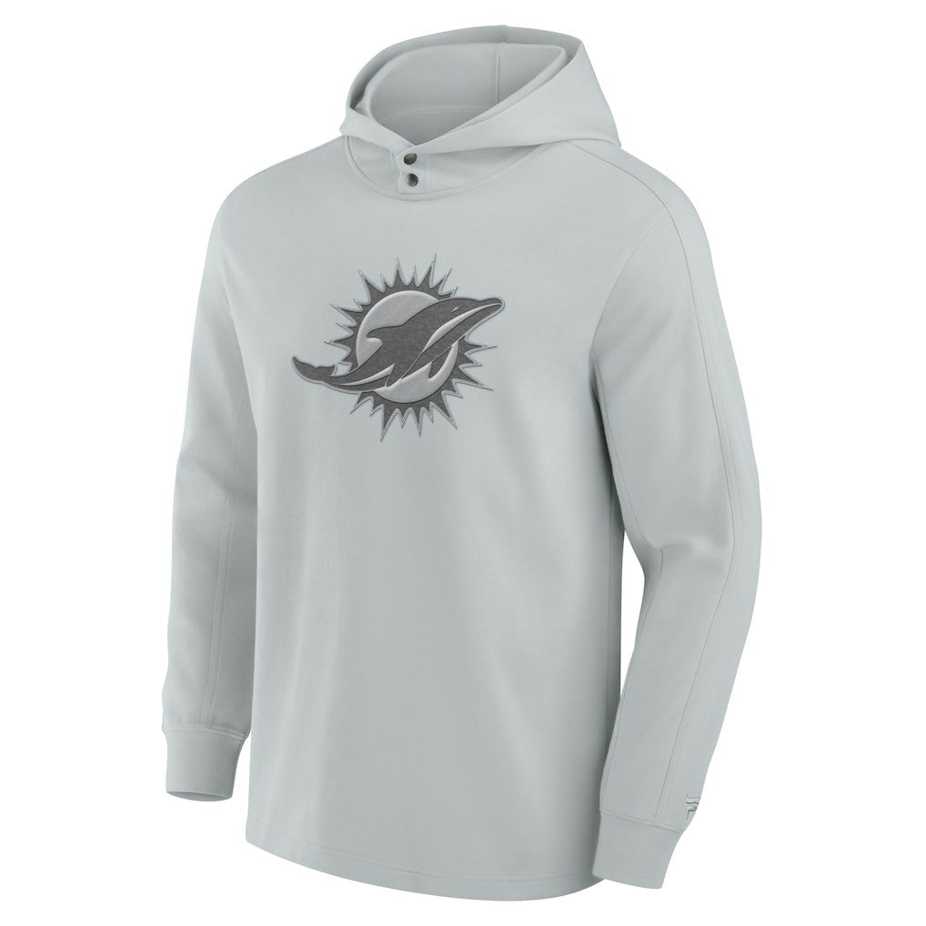 Miami Dolphins Elements Blaze Tri-Blend Long Sleeve Hoodie T-Shirt | NFL Near me