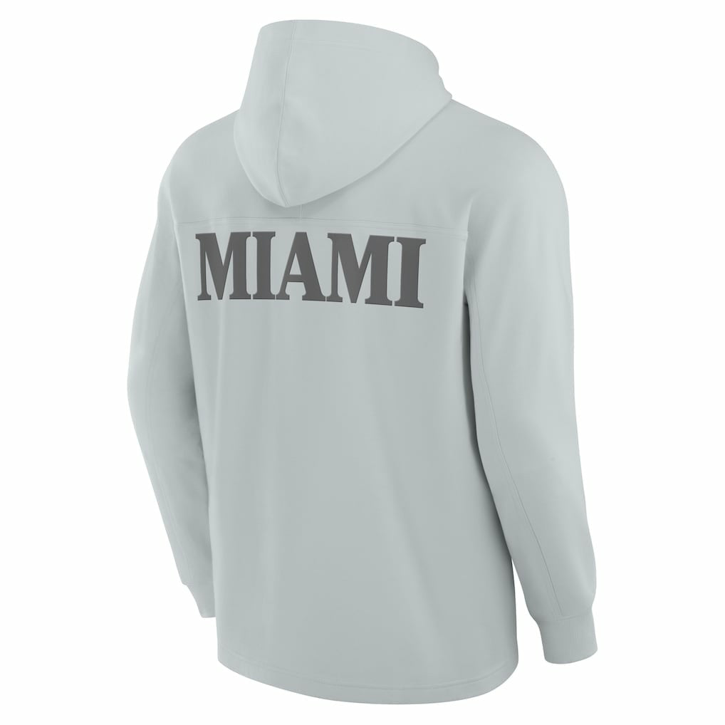 Miami Dolphins Elements Blaze Tri-Blend Long Sleeve Hoodie T-Shirt | NFL Near me