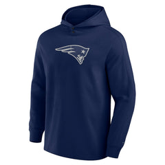 New England Patriots Elements Blaze Tri-Blend Long Sleeve Hoodie T-Shirt | NFL Discount