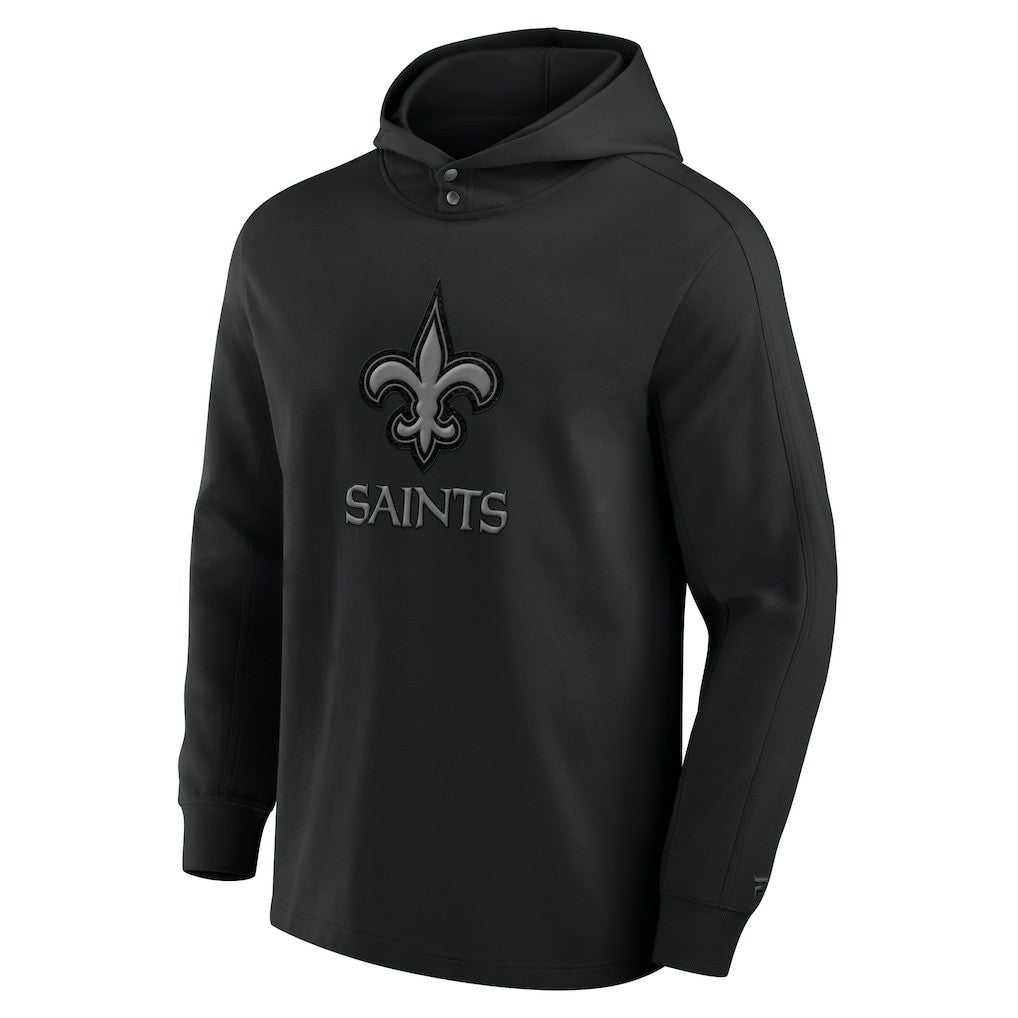 New Orleans Saints Elements Blaze Tri-Blend Long Sleeve Hoodie T-Shirt | NFL Discount
