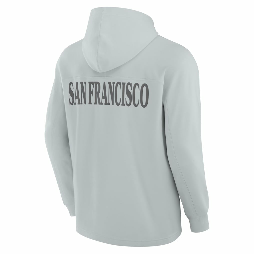 San Francisco 49ers Elements Blaze Tri-Blend Long Sleeve Hoodie T-Shirt | NFL Outlet