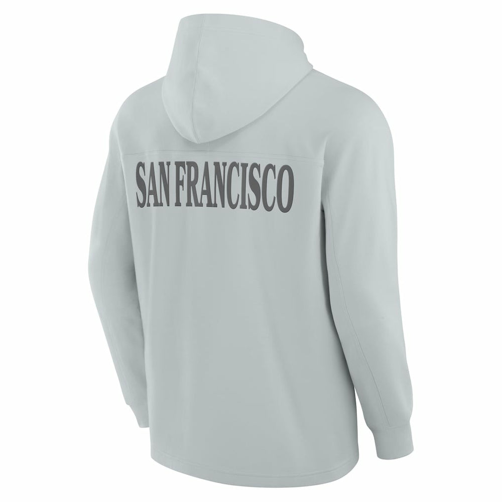 San Francisco 49ers Elements Blaze Tri-Blend Long Sleeve Hoodie T-Shirt | NFL Outlet