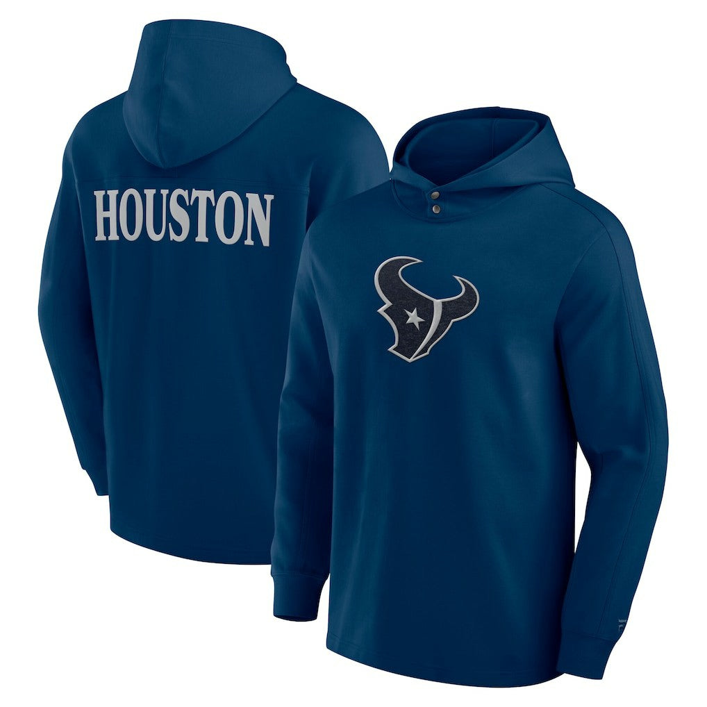 Houston Texans Elements Blaze Tri-Blend Long Sleeve Hoodie T-Shirt | NFL Hot
