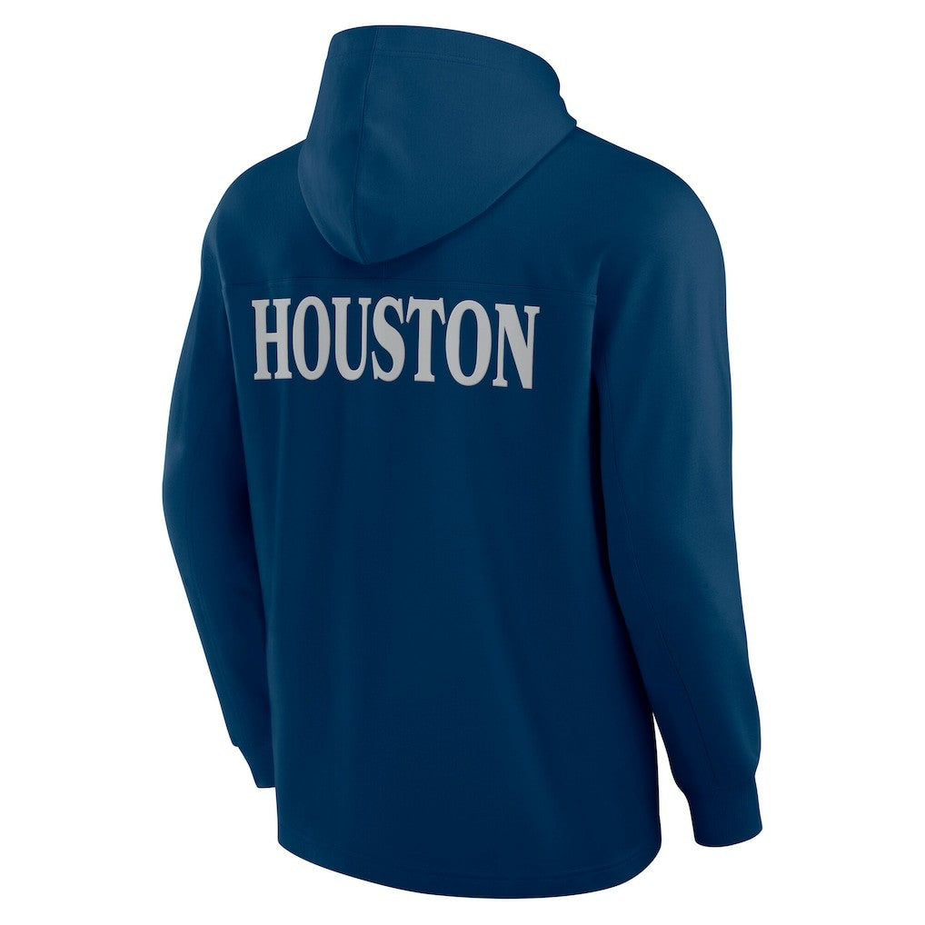 Houston Texans Elements Blaze Tri-Blend Long Sleeve Hoodie T-Shirt | NFL Hot