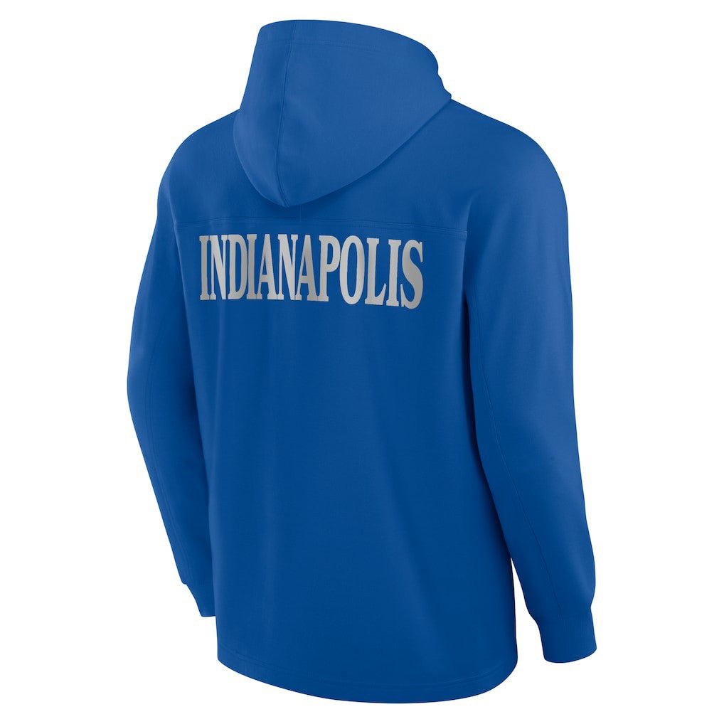 Indianapolis Colts Elements Blaze Tri-Blend Long Sleeve Hoodie T-Shirt | NFL Online