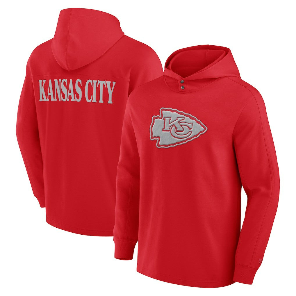 Kansas City Chiefs Elements Blaze Tri-Blend Long Sleeve Hoodie T-Shirt | NFL New