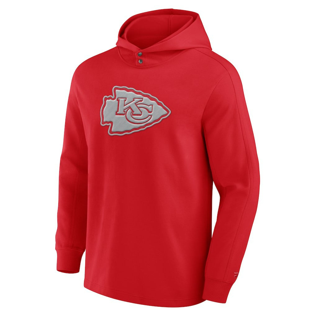 Kansas City Chiefs Elements Blaze Tri-Blend Long Sleeve Hoodie T-Shirt | NFL New
