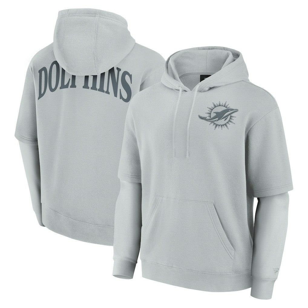 Miami Dolphins Unisex Sleek Elements Pullover Hoodie | NFL Near me