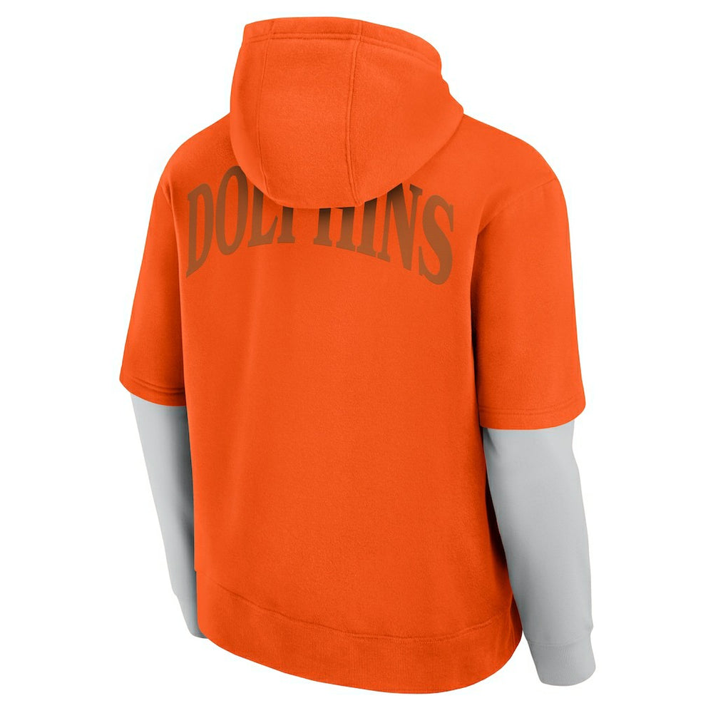 Miami Dolphins Unisex Sleek Elements Pullover Hoodie | NFL Discount